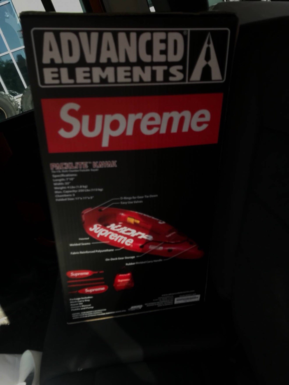 Supreme Advanced Elements Packlite Kayak Red