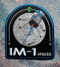IM-1 ODYSSEUS LUNAR MISSION AUTHENTIC SPACEX EMPLOYEE X MARKED PATCH