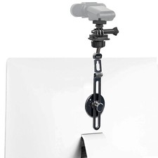 Webcam Mount, Webcam Monitor Mount Adjustable Webcam Stand with Strong Adhesi...