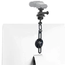 Webcam Mount, Webcam Monitor Mount Adjustable Webcam Stand with Strong Adhesi...