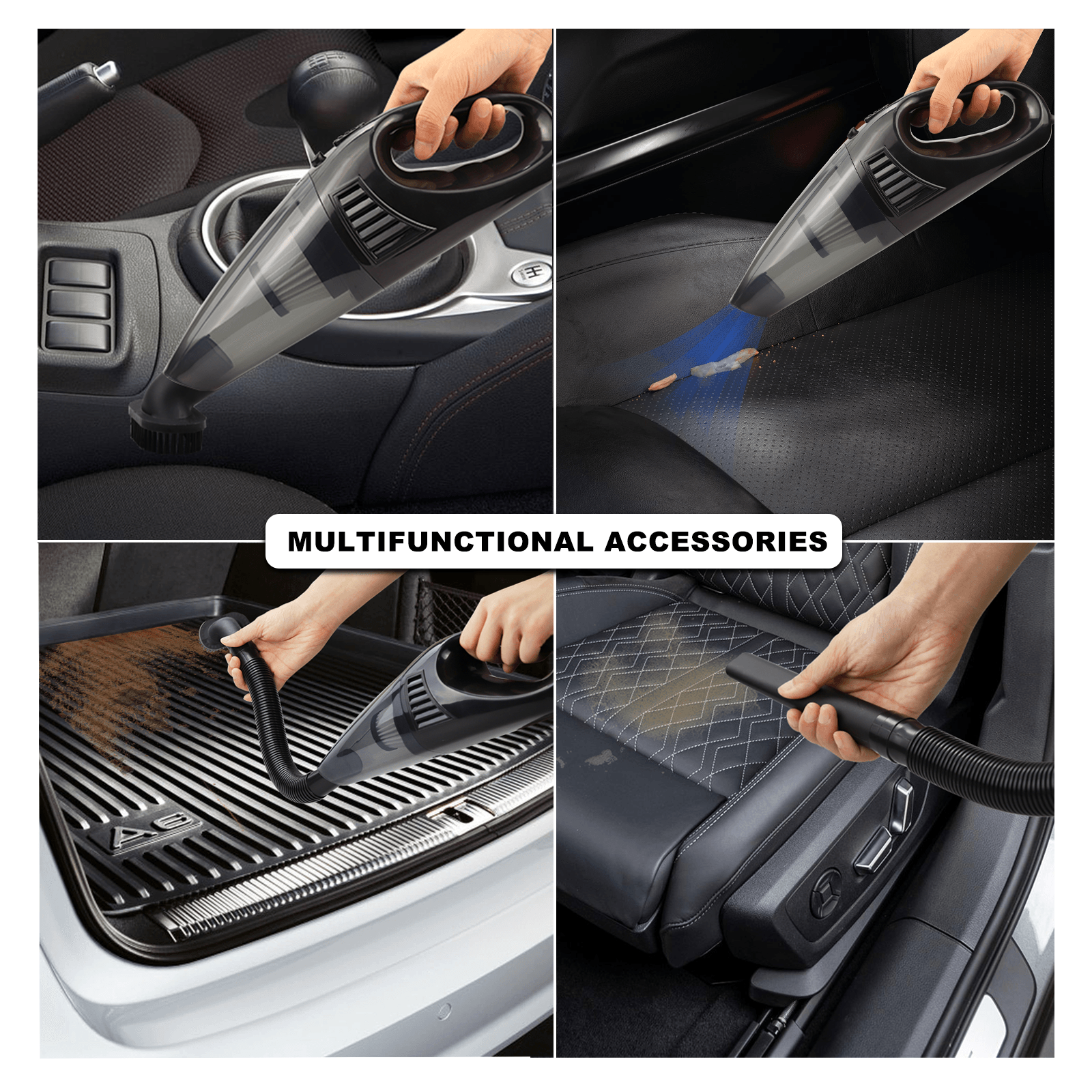 Portable Car Vacuum Cleaner Powerful Wet&dry Handheld Strong Suction