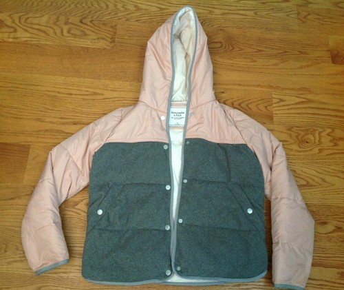 GRAY QUILTED PUFFER JACKET 