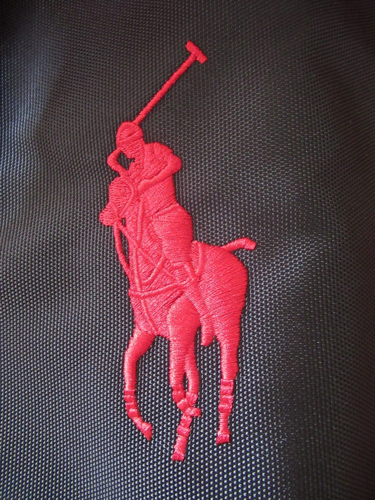 Borsa da viaggio RALPH LAUREN FRAGRANCES uomo poliestere grande pony polo rosso nero borsone