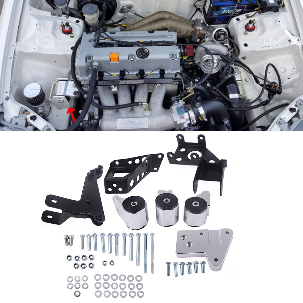Engine Mounts Motor Swap Kit For Honda Civic EG 92-95 K20 K24 K