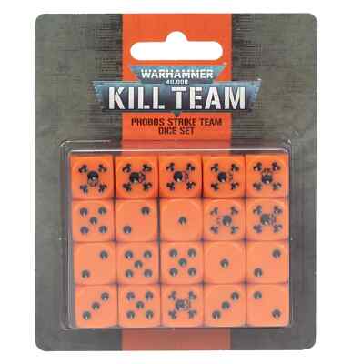 Warhammer 40k Kill Team: Phobos Strike Team 20x 16mm Dice Set NEW