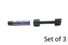 Prime-Dent Light Cure Hybrid Dental Resin A3 4.5gm Syringe 001-001A3 Set of 3 