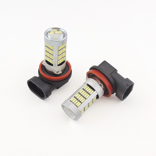 2 Xenon White H11 H8 H9 Car Pickup Truck Driving Fog Light Lamp 92-SMD LED Bulbs - Picture 4 of 11