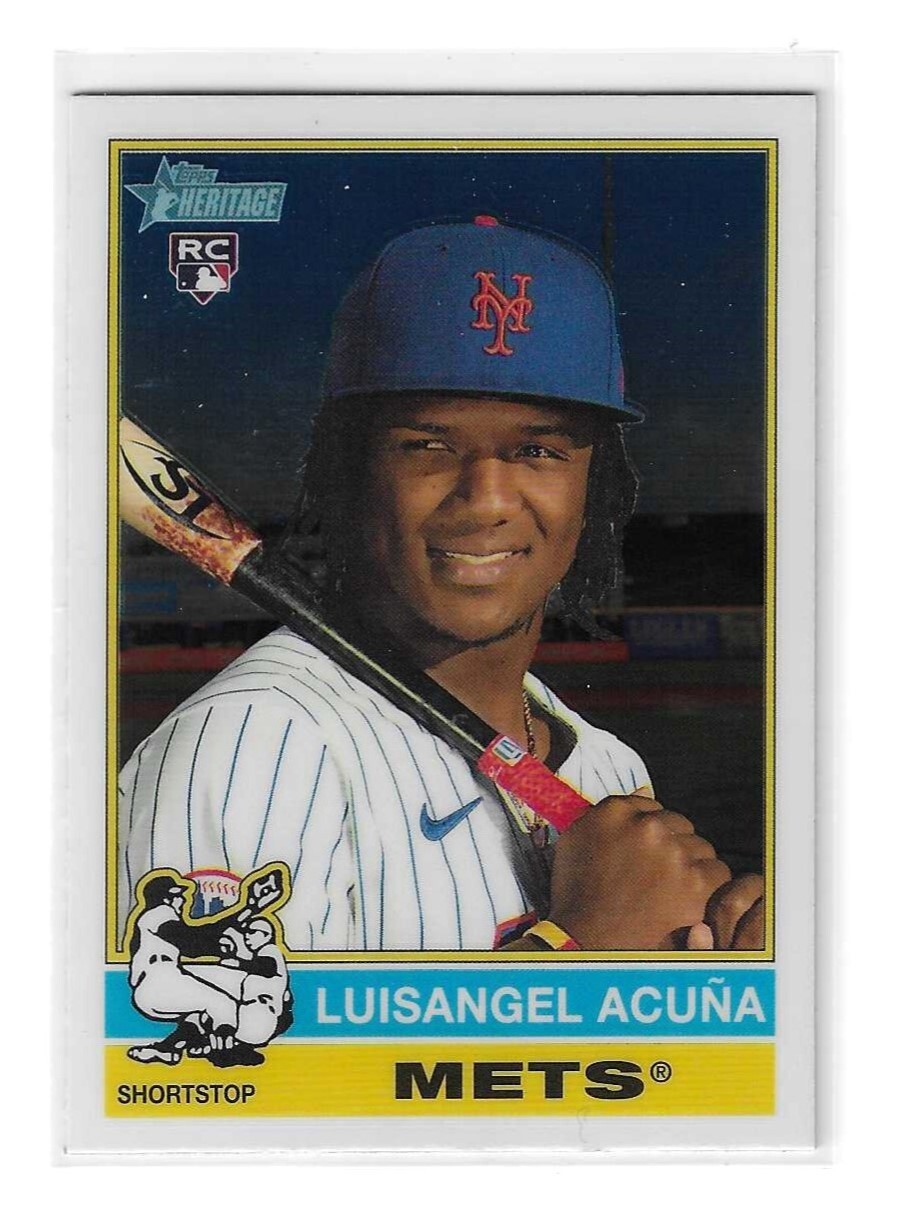 2025 Topps Heritage - Chrome #274 Luisangel Acuna (RC)