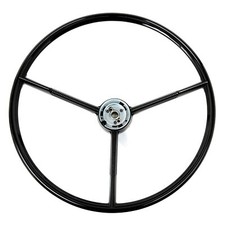 Steering Wheel 3-spoke Black 1961-1970 F-100 Truck Steering Wheel 3-spoke Black 1961-1970 F-100 Truck
