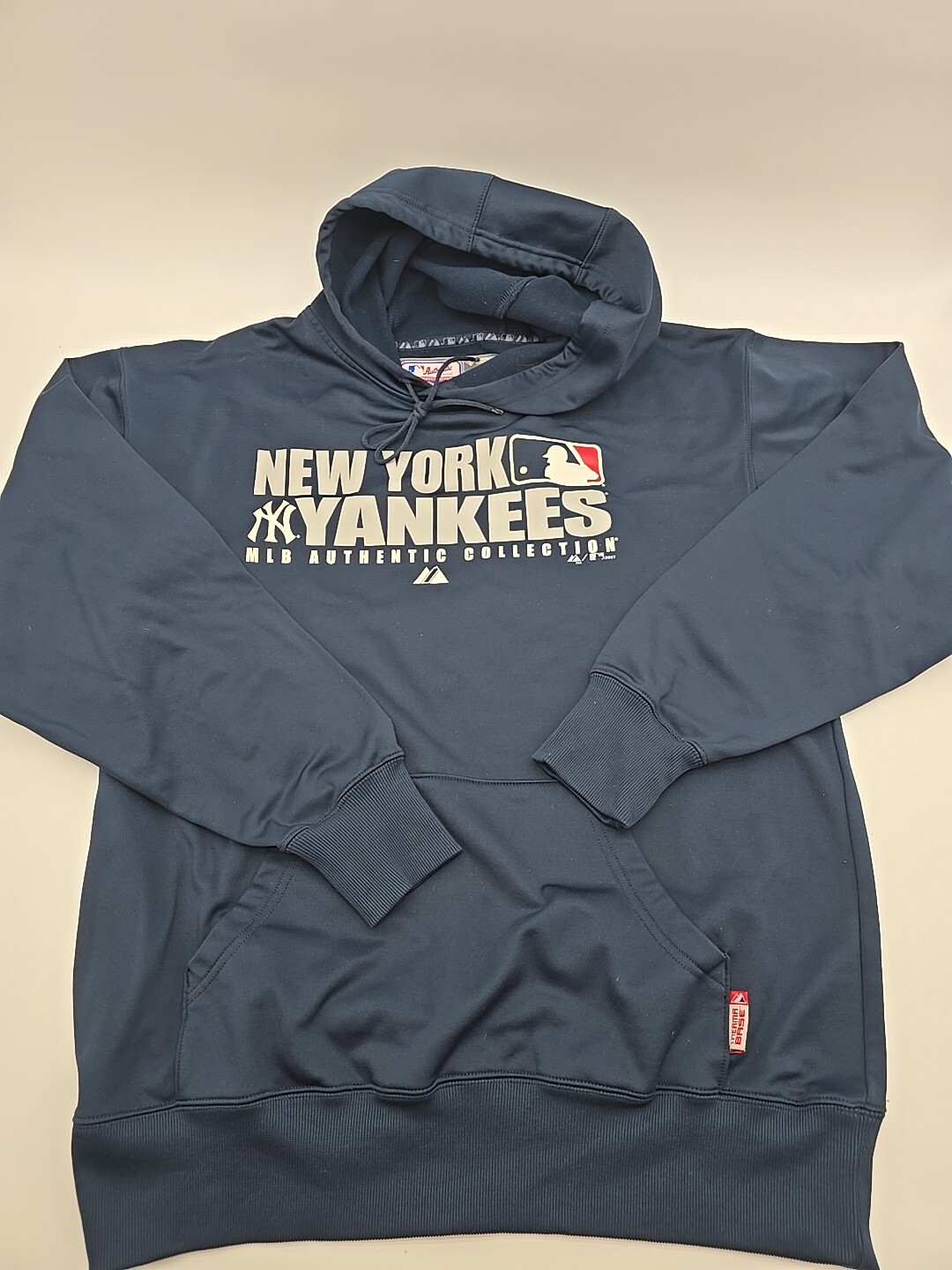 Y2K York Yankees Hooded Sweater Mens Large Therma Base Majestic..#20030