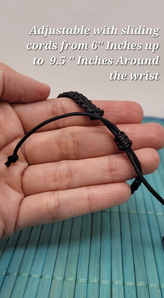 Sea Turtle bracelet Turquoise Turtle Bracelet Macrame Bracelet Black Bracelet - Image 3 of 4