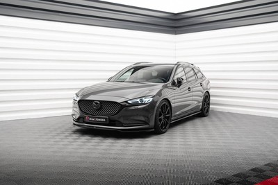 Cup Spoilerlippe Front Ansatz V.1 passend für Mazda 6 Mk3 FL schwarz Hochglanz