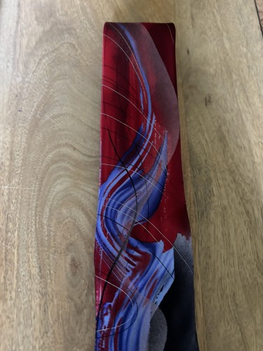 NWT & Box -Jerry Garcia Men’s Banyan Tree II Collection 64 Red Blue PinkSilk Tie - Picture 3 of 7