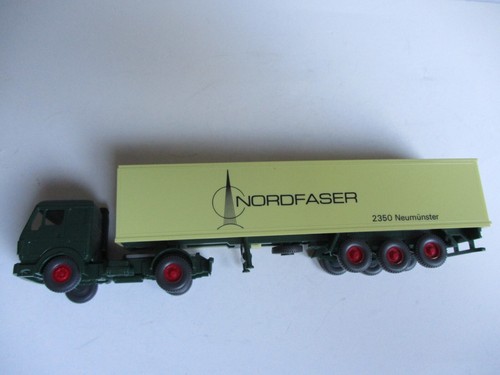 WIKING 1:87 Mercedes Semirimorchio Autoarticolato Nordfaser, Inutilizzato