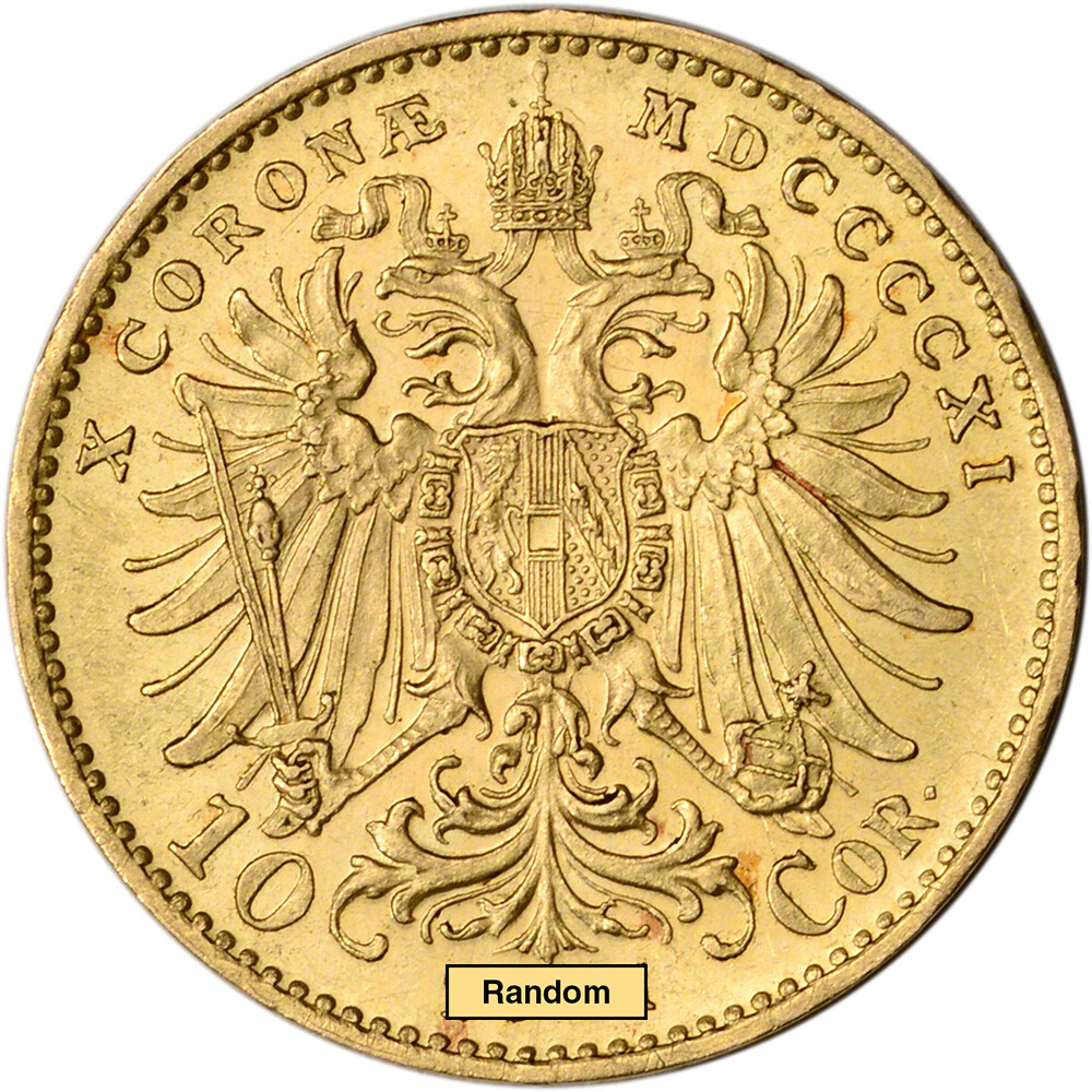 Austria Gold 10 Corona .0980 oz - Franz Joseph I - XF/AU | eBay