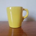 Frankoma Gracetone Yellow 5cc Small Coffee Tea Cup Wing Handle