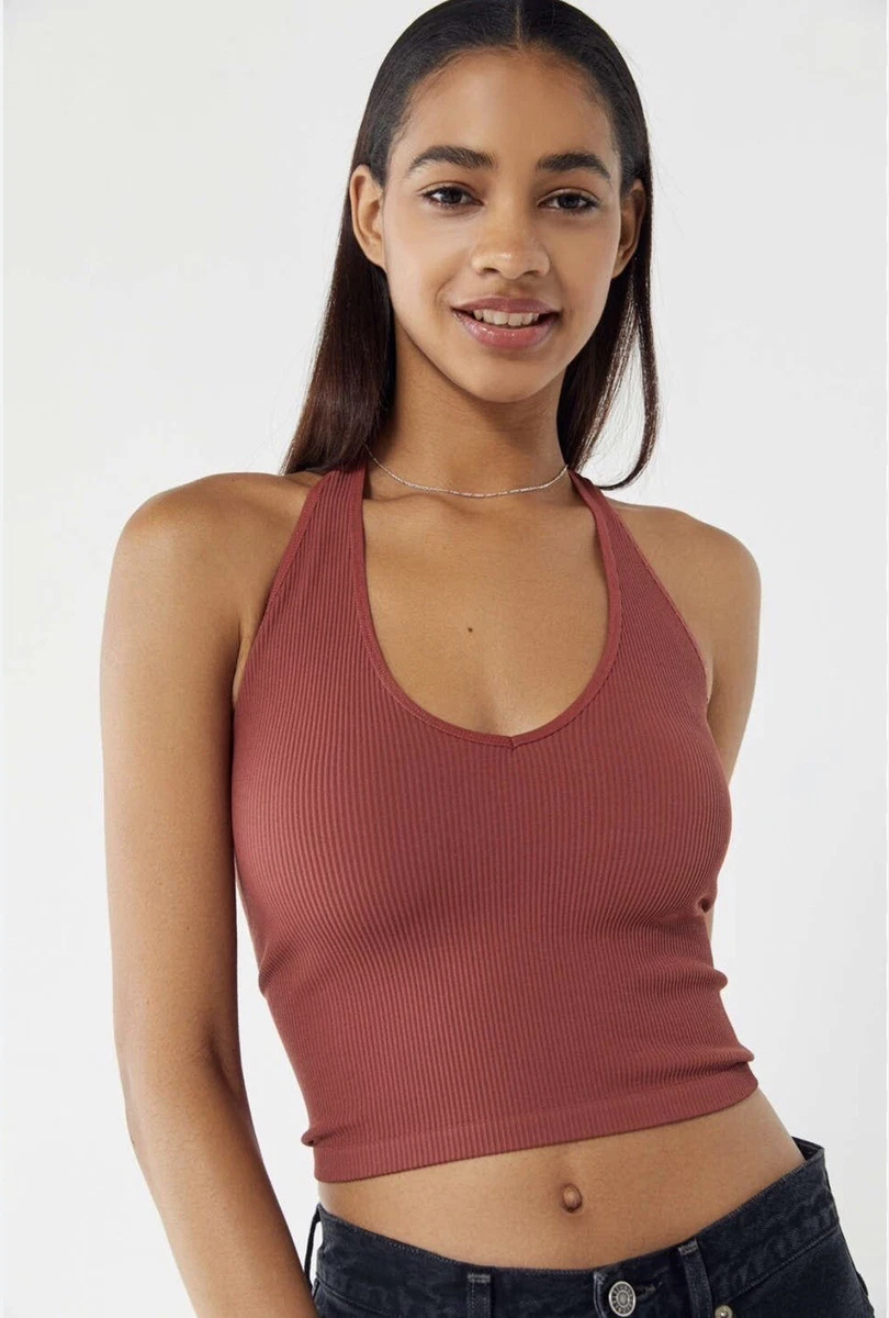 Urban Outfitters Out From Under Jackie Seamless Halter Neck Top size medium