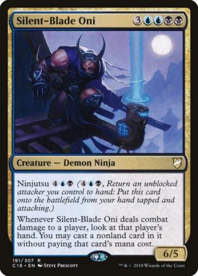 1x Silent-Blade Oni NM Eng MTG - Commander 2018