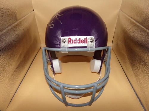 JOE KAPP SIGNED T/B VIKINGS F/S REPLICA HELMET 40 FOR 60 INSCRIPTION RIP! - Picture 3 of 5