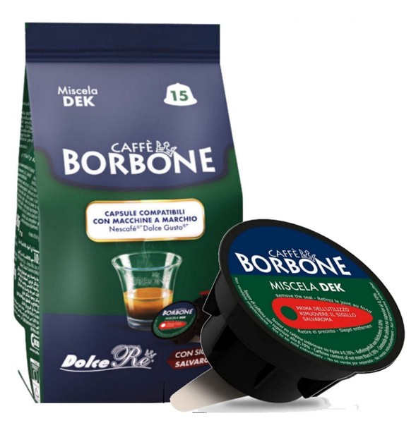 450 Kapseln Dolce Gusto Caffè Borbone Entkoffeinierte Mischung Kompatibel Mit...-image