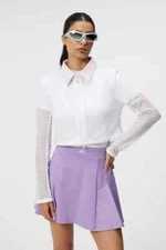 J Lindeberg Women's TORY 3D MESH JACKET AWJS10159 0000 White Small NEW