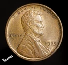 1909 VDB US Lincoln Cent 1c Penny.  BU   (Semi Key)   From Personal collection