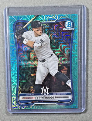 2026 BOWMAN CHROME MEGA AARON JUDGE NEW YORK YANKEES AQUA REFRACTOR #19/125