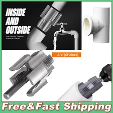 Integrated Internal & External Pipe Threading-Tool PVC Pipe Threader Cutting Kit