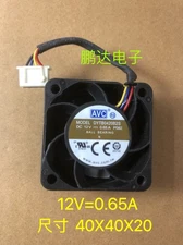 AVC DYTB0420B2S DC12V 0.65A 40*40*20MM 4-Wire PWM Speed Control Cooling Fan