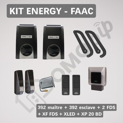 FAAC ENERGY KIT - 392 Tormotor 2-flügelig mit Zubehör 1045851