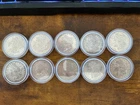 HALF ROLL OF TEN(10) Mixed Date MORGAN SILVER DOLLARS F/VF+ Condition