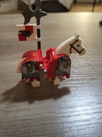 LEGO Castle Kingdoms Lion Knight Armor Minifigure 7947 With Horse Barding