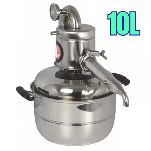 Small 10L Water Alcohol Distiller Brew Kit Distillation Equipment Household New