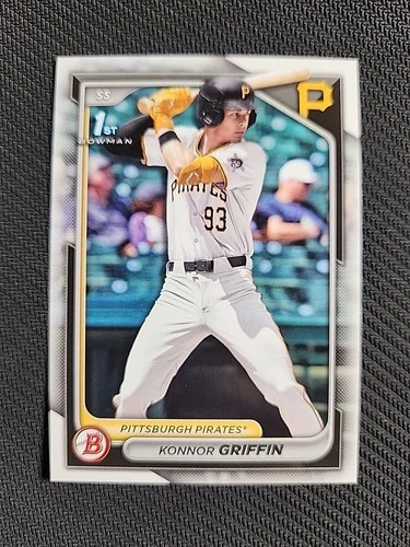 2024 KONNOR GRIFFIN PITTSBURGH PIRATES TRUE ROOKIE CARD 1st Bowman Draft  BD-22