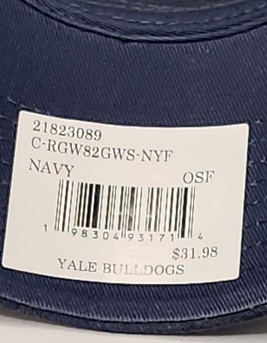 Yale Bulldogs '47 Clean Up Adjustable Nvay Blue Hat NWOT - Picture 5 of 5