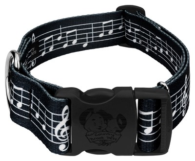 Country Brook Petz  1 1/2 Inch Deluxe Dog Collar - Geek Chic Collection