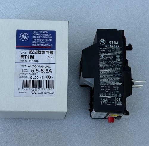 Relais De Surcharge Thermique GE RT 1M – Plage 5,5-8,5A, Fabrication Italienne