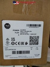 New 22A-D4P0N104 Factory Sealed 4 15 kW 2 HP AC Drive Allen-Bradley 22AD4P0N104