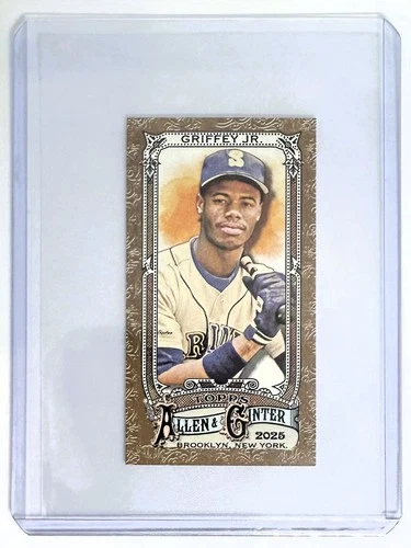 Ken Griffey Jr. 2025 Topps Allen & Ginter #9 Gold Border Mini Card - Mariners
