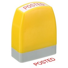 Posted Notice Stamp Office Stamp Pre Inked Stamp Yellow