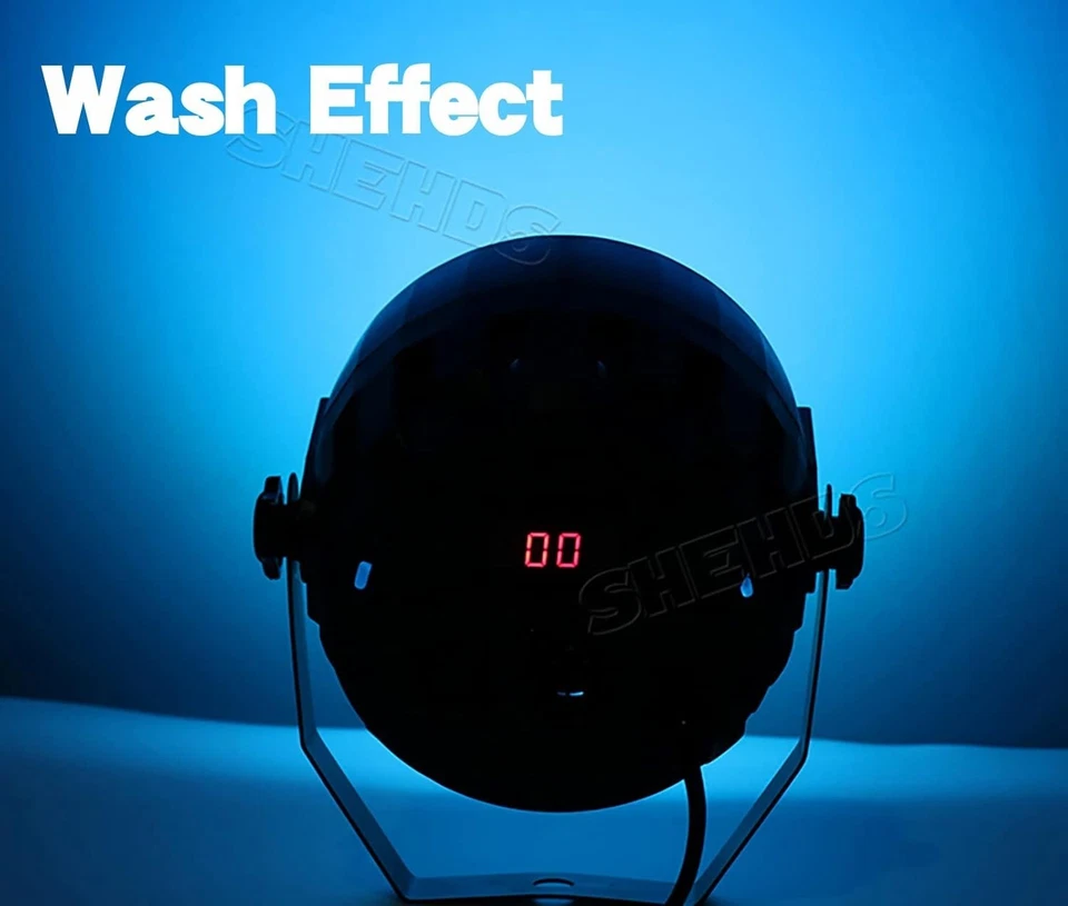 2 PACK-SHEHDS LED Par StageLight 30W COB Wash Lights RGB 3in1 Remote&DMX Control - Image 4 of 4