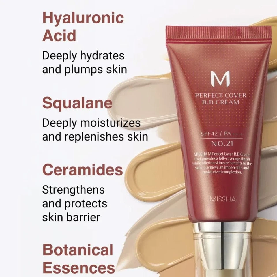 MISSHA M Perfect Cover BB Cream 50ml SPF42 PA+++ #13#21#23 - image 2 of 4