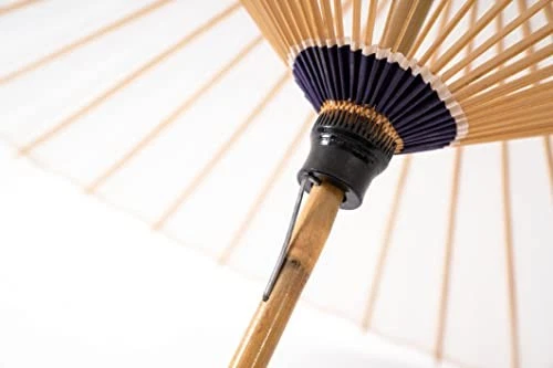 Yamamoto Waterproof Japanese Umbrella Bangasa Made in Japan Vinyl Coated (White) - Image 3 of 4