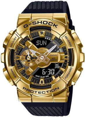 Casio G-SHOCK GM110G-1A9 Gold & Black Sport Quartz Wristwatch