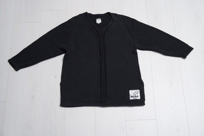 Moschino Black Jumper Ladies Small Cotton Thick Knit Soft Wear Vintage