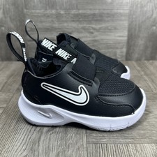 Nike Flex Runner 3 Toddler 5C Black White Slip On Sneakers NEW FN1478-005