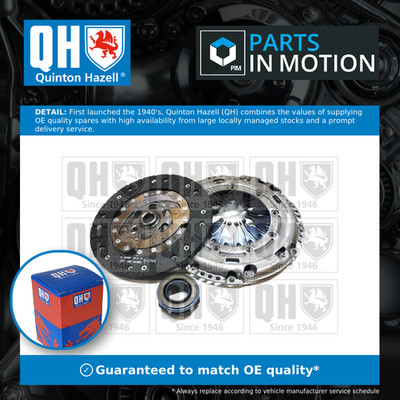 Clutch Kit 3pc (Cover+Plate+Releaser) fits VW TOURAN 1T 1.9D 03 to 10 QH Quality