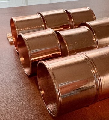 Vintage Copper Napkin Holders  Rings Set Of 8 Nice!  Read Description