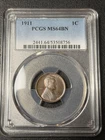 1911 P Lincoln Cent PCGS MS64 BN Toned