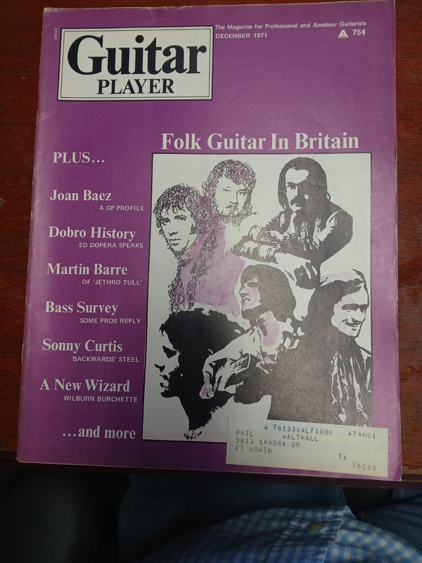 GUITAR PLAYER Magazine-December 1971-Folk Guitar in Britian-MB90
